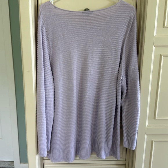 Eileen Fisher Organic Linen Blend Pullover Sweater - Picture 3 of 8